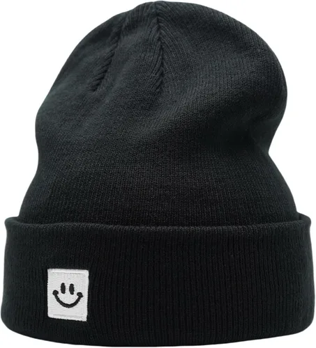 Vista 22 de 55cube Gorros de invierno unisex cálidos de punto grueso con puños Apricot Crush