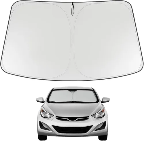 Vista 67 de Proadsy Parasol para parabrisas Rivian R1S 2022-2025 2026 de 4 capas plegable, protector de parasol frontal que bloquea los rayos UV, mantiene