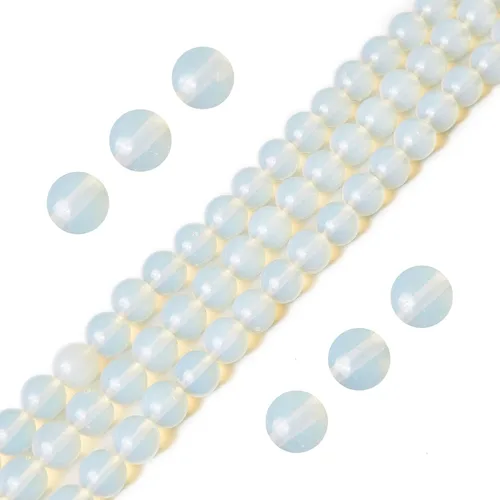 Vista 19 de 100 piezas de cuentas de amatista natural de 6 mm, cuentas de piedras preciosas redondas sueltas para hacer joyas