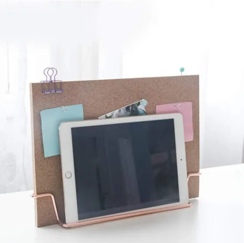 Vista 6 de TOYANDONA Bulletin Board Cork Board with Stand Desktop Bulletin Board Message Memo Picture Board for Home Office School Picture 1