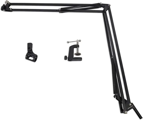 Vista 9 de Rockville DMS40 40 "Micrófono Boom Arm Studio Podcast USB Mic Stand+Escritorio Abrazadera Desk Clamp, Steel Construction, Internal Springs