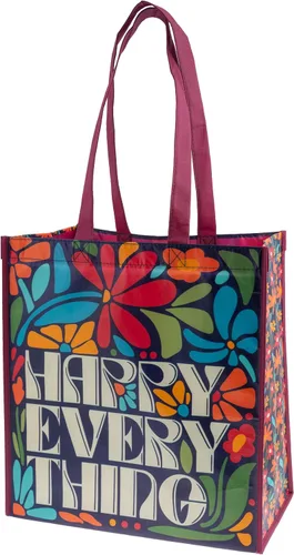 Vista 5 de Karma Large Holiday Reusable Gift Bag - Happy Bag