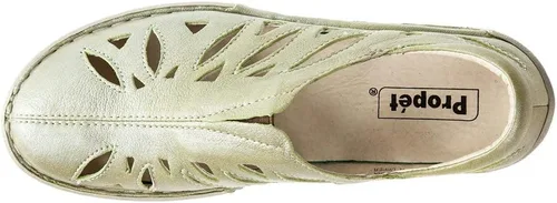 Vista 5 de Propet Mujeres Cameo Slip On Flats Casual - Negro, Gris, Plateadosalvia