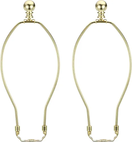 Vista 13 de PATIKIL Kit de arpa de lámpara de 5 pulgadas con remate, 2 juegos de soporte de sombra desmontable, accesorios de iluminación para lámparas de pie
