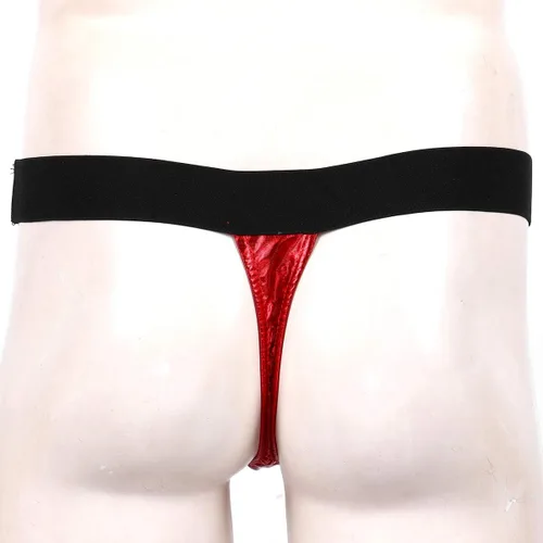 Vista 6 de Loloda Tangas de terciopelo sexy para hombre de Papá Noel