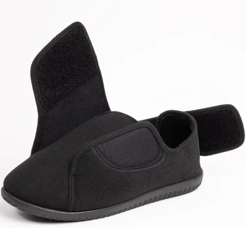 Vista 19 de EuropeanSoftest - Pantuflas clásicas con forro de rizo francés para mujer, con espuma viscoelástica 80-D, transpirables, lavables, para interiores