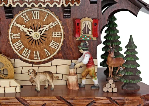 Vista 4 de Reloj de cuco - El picador de madera ocupado AH 446/1 8TMT