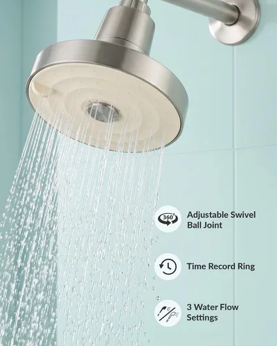 Vista 5 de SANYCASA Cabezal de Ducha Filtrado para Agua Dura, Elimina el Cloro y Metales Pesados, Filtro KDF-55 para Cabello y Piel Más Saludables, Protege