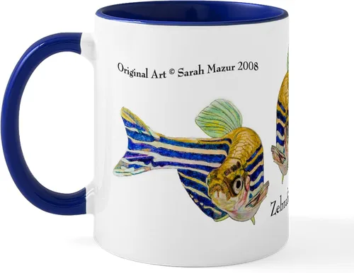 Vista 14 de CafePress I Speak Zebrafish - Taza de café de cerámica, taza de té de 11 onzas