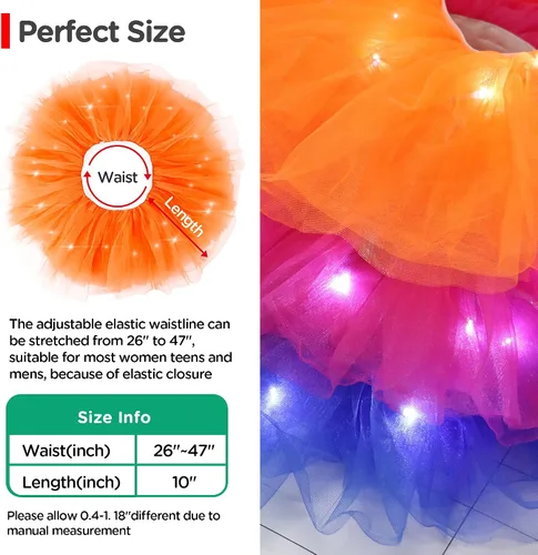 Vista 6 de Falda de tul con luces LED de la marca Jasmine
