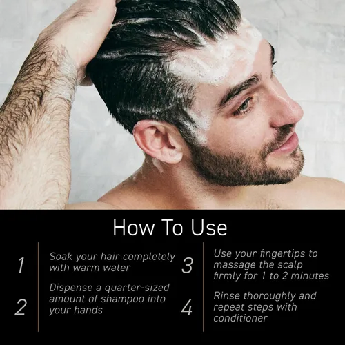 Vista 10 de Brickell - Rutina revitalizante diaria para el cuidado del cabello, set de champú y acondicionador para hombres, champú de aceite de menta y árbol