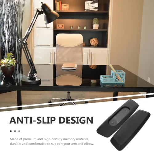 Vista 5 de Reemplazo de reposabrazos de elevación giratoria para sillas de oficina, almohadillas de cuero PU, cómodas y ajustables para silla de computadora