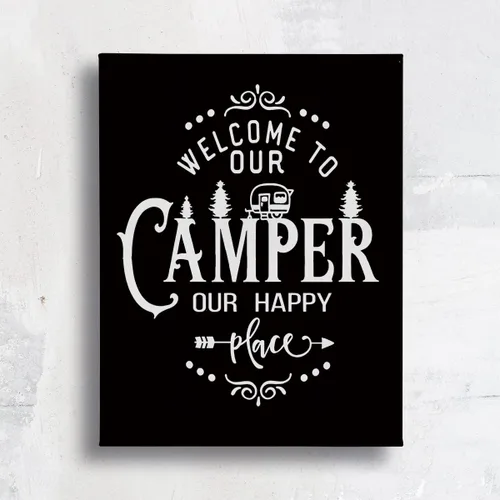 Vista 8 de Let The Adventure Begin - Lienzo decorativo para pared, enmarcado para sala de caravana, baño, decoración de remolques, 11 x 14 pulgadas, regalos