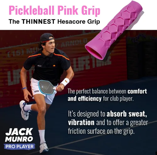Vista 4 de Empuñadura de paleta de pickleball Hesacore - 13.3 cm - Soporta el codo de tenista, mejora la fuerza de agarre, reduce la vibración con soporte