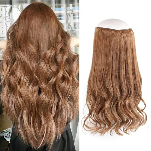 Vista 12 de Sassina Extensiones de Cabello con Alambre Invisible Cabello Humano Real con Alambre Transparente Tamaño Ajustable Clips Seguros Naturales Liso