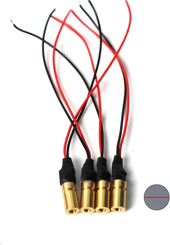 Vista 12 de módulo láser de luz roja 650nm módulo láser industrial longitud focal ajustable (cross-2packs)