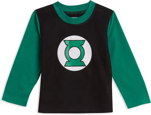 Vista 6 de DC Comics Justice League Green Lantern 3 Piece Pajama Set Shirt Pants Cape