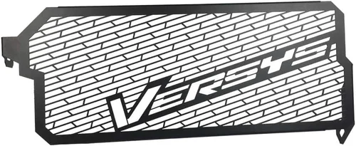 Vista 2 de Piezas de motocicleta para KLE650 VERSYS 650 Versys650 2015 2016 2017 2018 2019 2020 2021 Protector de radiador Protector de parrilla (negro)