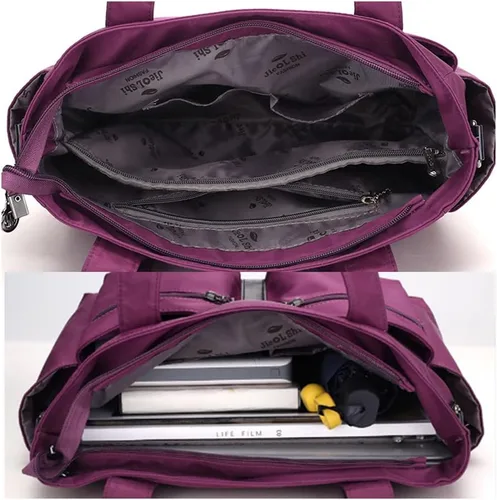 Vista 5 de Bolsos casuales para mujer, bolsos de hombro, bolsos de nailon suave