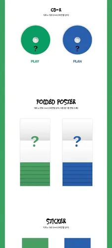 Vista 4 de VERIVERY Liminality - EP.DREAM 7th Mini Album PLAN Version 1p Folding Poster On Pack+Photobook+1ea Sticker+1ea Tag Keyring+1p Business Card+2p