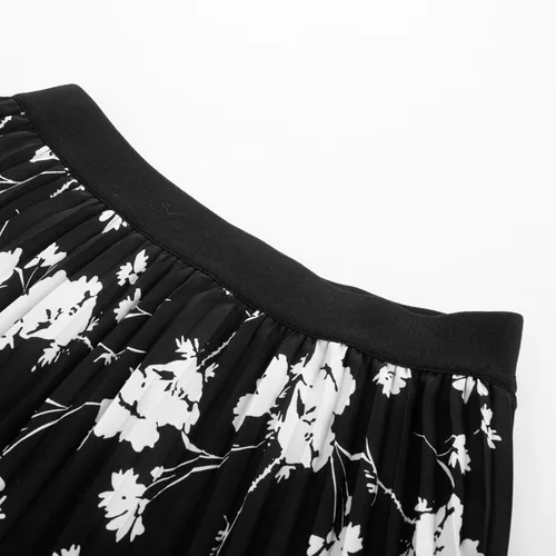 Vista 113 de GRACE KARIN - Falda plisada de gasa para mujer, con cintura alta y elástica, vuelo, corte acampanado y longitud por debajo de la rodilla