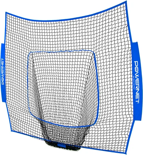 Vista 10 de PowerNet 7x7 FT Baseball & Softball Net Replacement Parts, Replace 7x7 FT Frame, Net Only or Carry Bag, Metal Frame and Fiberglass Poles, Durable