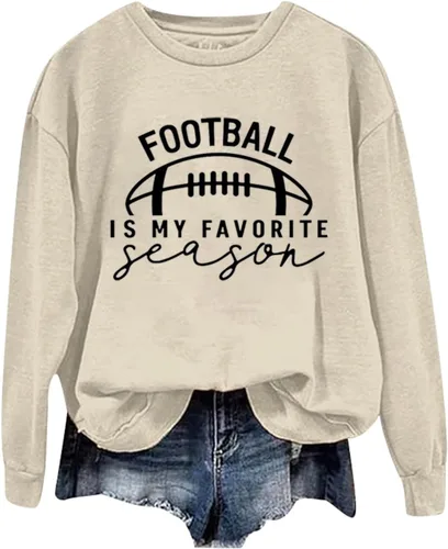Vista 31 de Sudadera casual para mujer, manga larga, con cuello redondo, ropa de primavera, tallas S-3XL