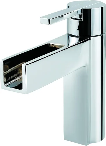 Vista 8 de Llave para baño centrado de Pfister, de 4 pulgadas, con mando único Vega y de cromo pulido, LF-042-VGKK