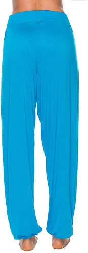 Vista 4 de ezShe Pantalones de yoga largos con abertura lateral para mujer