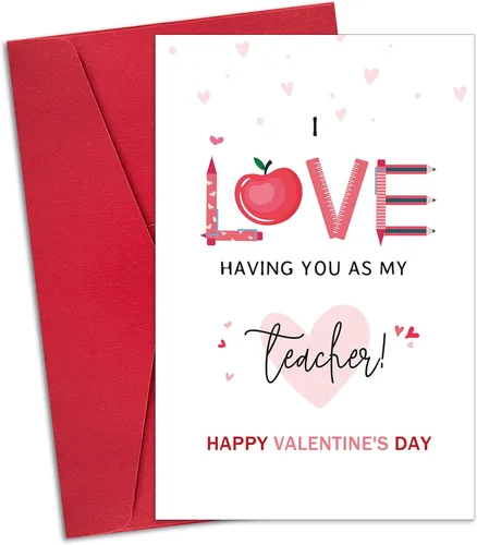 Vista 9 de Ogeby Primera tarjeta de San Valentín para parejas, dulce tarjeta de felicitación del primer día de San Valentín