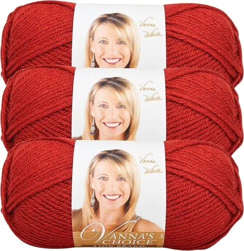 Vista 53 de Lion Brand Yarn (1 madeja) Hilo Vanna's Choice, mármol gris