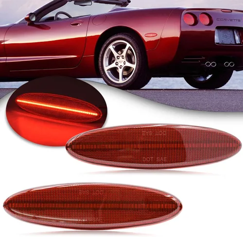 Vista 11 de Ensamble de luz indicadora de giro LED C5 Corvette para Chevy Corvette C5 1997 1998 1999 2000 2001 2002 2003 2004 Chevy-C5 Lámparas de freno