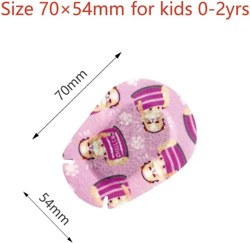 Vista 5 de Parches adhesivos para ojos para niñas pequeñas, 33/bx, tamaño Jr 0-2 años