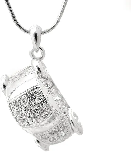 Vista 2 de chelseachicNYC Collar de cristal Volkswagen Beetle Wagon, Metal