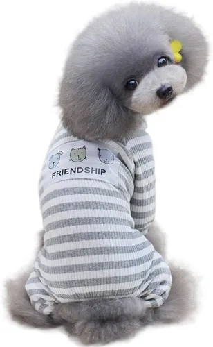 Vista 2 de Ropa de perro de EastCities para perros pequeños y cachorros (conjunto de pijama), s, gris