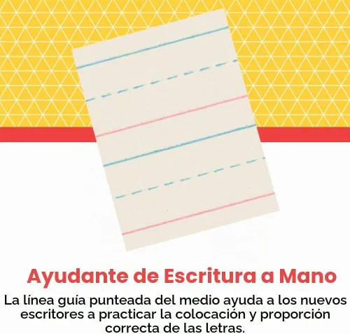 Vista 6 de School Smart Papel de periódico rojo y azul, rayas de 3/4 pulgadas, 11 x 8-1/2 pulgadas, 500 hojas, blanco