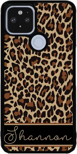 Vista 9 de Leopard Animal Skin Personalized Black Rubber Phone Case Compatible With Google Pixel 10, 10 Pro, 10 Pro XL, 9a, 9 Pro, Pixel 9, Pixel 9 Pro XL, 8a