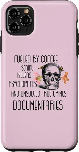 Vista 12 de Funda para iPhone 11 Coffee Serial Killers Psychopaths and Unsolved True Crimes