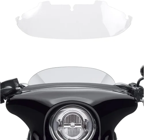 Vista 25 de Parabrisas negro de 4.5" para motocicleta, compatible con Harley Davidson Touring Street Glide Electra Glide FLHT FLHTCU Ultra Classic Glide FLHX