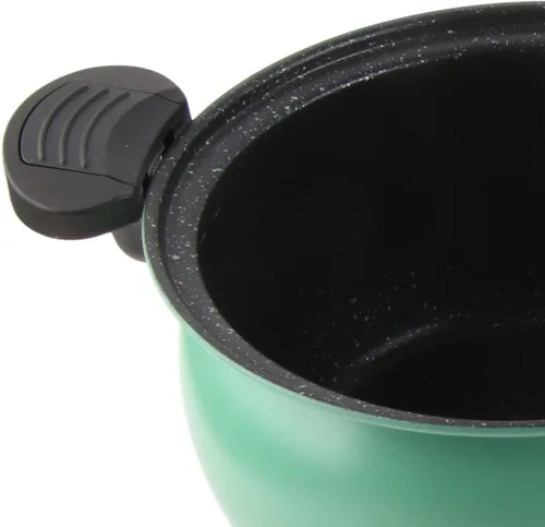 Vista 8 de Micro olla a presión utensilios de cocina de cocción rápida, 12.2 x 11.0 * 6.7 in utensilios de cocina antiadherentes para microondas, olla
