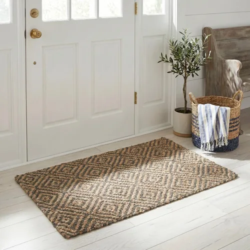 Vista 20 de Safavieh NF181A tapete de yute natural tejido a mano, de la colección de fibra natural (5 x 8 pies), Yute, Natural / Natural