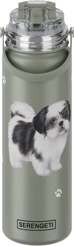Vista 31 de SERENGETI Botella de Agua de 24 Oz de Acero Inoxidable con Tapa a Prueba de Derrames - Termo de agua de doble pared con aislamiento al vacío PERRO