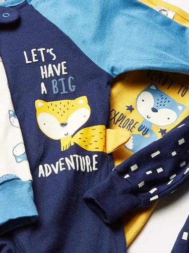 Vista 2 de Gerber Baby-boys - Paquete de 4 pies Sleep 'N Play, Zorro