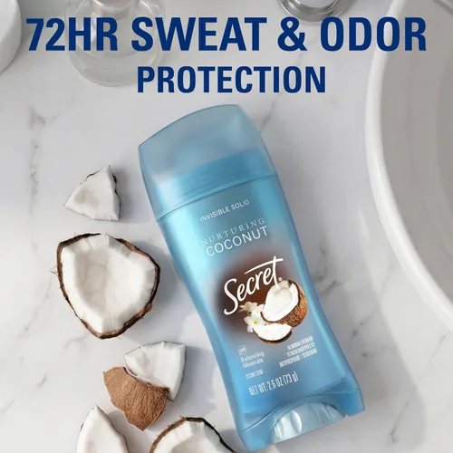 Vista 3 de Secret Fresh Desodorante antitranspirante para mujer, protección transpirable contra el sudor y el olor, frescura instantánea y suave, mineral