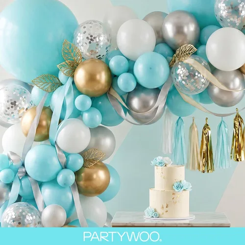 Vista 209 de PartyWoo 50 globos de látex color piel albaricoque, globos de helio boho de Albaricoque-f05