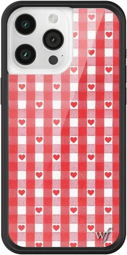 Vista 28 de Wildflower Cases - Funda Surf's Up, Compatible con Apple iPhone 15 Pro Max Moderno, Rojo, Morado, Floral, Verano, Playa - Parachoques Protector