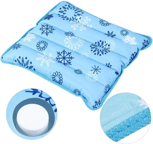 Vista 9 de Almohada fresca, cojín fresco, bolsas de hielo de gel reutilizables con polvo de cristal de hielo, alfombrilla de enfriamiento de verano, cojín