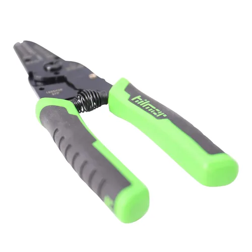 Vista 6 de Hilmor Pelacables de 7" con mango de goma, negro y verde, WS7 1885426