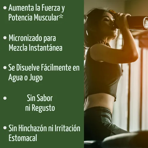 Vista 9 de Creapure creatina monohidrato en polvo. Creatina de ultra alta pureza fabricada en Alemania sin nada más añadido. Puro y sin sabor para hombres