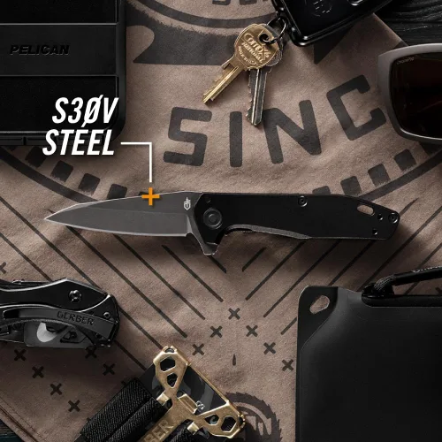 Vista 6 de Gerber Gear Fastball - Cuchillo plegable delgado y ligero con liberación de bloqueo, cuchillo de bolsillo con clip de 3 posiciones, equipo EDC, 3